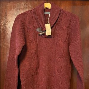 Men’s Onassis 100% Lamb Wool Cable Pullover